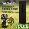 MONZANA® Gartensteckdose 4fach IP44 Metallspieß Garten Produktbild-Vorschau 2