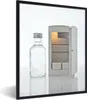 MuchoWow® Gerahmtes Poster Kleine Waffeln, Mini-Kühlschrank Produktbild-Vorschau 1
