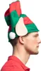 Weihnachtsmütze Elf mit Ohren und Bommel | Rot Grün Produktbild-Vorschau 4