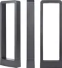 Three views of a modern, rectangular outdoor pathway light, presented against a white background. Náhľad obrázku produktu