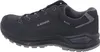 A side view of a black Lowa Renegade Evo Gtx Lo hiking shoe against a white background. Voir les images du produit