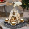 HI Weihnachtspyramide für 4 Teelichte Produktbild-Vorschau 2