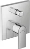 A close-up studio shot of a chrome shower faucet system. Produktbild-Vorschau