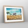 Gerahmtes Poster - Rahmen in heller Eiche - Surreal Elefant Produktbild-Vorschau 8