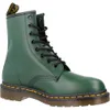 A single green Dr. Martens boot is shown against a white background. Produktbild-Vorschau