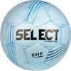 A light blue handball with blue and black markings and text. Produktbild-Vorschau