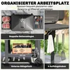Outsunny Holzkohlegrill BBQ Smoker mit Deckel Produktbild-Vorschau 7