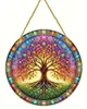 GKA Sonnenfänger Baum des Lebens bunt 15 cm Buntglas Produktbild-Vorschau 2