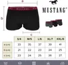 A size chart for Mustang men's boxer shorts, showing measurements for different sizes. Produktbild-Vorschau