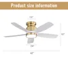 ventilateur de plafond 42 pouces avec moteur DC réversible Voir les images du produit 6