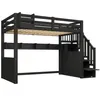 Flieks Etagenbett 90x200cm mit Led, Hochbett mit Produktbild-Vorschau 10
