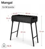 Mangal Holzkohlegrill aus 2 mm Stahl klappbare Beine - Produktbild-Vorschau 3
