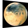 MuchoWow® Gerahmtes Poster Gelb gefärbter Planet Mars 40x40 Produktbild-Vorschau 1