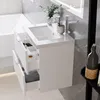 60cm Badmöbel Set Dickes Keramik Waschtisch mit Produktbild-Vorschau 2
