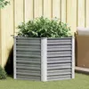 vidaXL Lit surélevé de jardin Acier galvanisé 129x129x77 cm Voir les images du produit 14