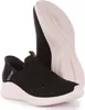 A pair of black Skechers Slip-Ins Ultra Flex 3.0-Shiny Night sneakers are shown against a white background. One shoe is upright, showing the sole, while the other is placed in front, showing the side and top. Náhľad obrázku produktu