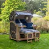Strandkorb-Set - bene living - Ammersee Teak - PE grau - Produktbild-Vorschau 15