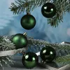 Christbaumkugel - Weihnachtsbaumkugel - bruchfest - D: 6cm - glänzend und matt - grün - 12er Set Produktbild-Vorschau