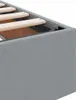 Aufbewahrungsbett mit Kopfteil Hellgrau 90 x 190 cm Stoff Produktbild-Vorschau 9