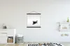 MuchoWow® Textilposter Boot in ruhigem Wasser schwarz und Produktbild-Vorschau 2
