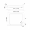 Sellon24® Duschwanne Duschtasse Acryl 80 x 100 mit Produktbild-Vorschau 2