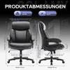 Fauteuil de direction COLAMY en similicuir, chaise de Voir les images du produit 9