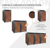 ML-Design Mülltonnenbox 1er für 1 Tonne 240L 68x80x116,3 Produktbild-Vorschau 6