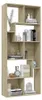 vidaXL Regál Sonoma Dub 67x24x161 cm odvodený výrobok z Náhľad obrázku produktu 4