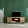sweeek - TV-Möbel mit Mango-Holzoptik 2 wendbare Türen Produktbild-Vorschau 7