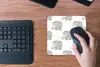 MuchoWow® Mauspad Mousepad Kritzelei - Elefant - Entwurf Produktbild-Vorschau 4