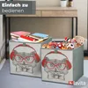 Textil-Aufbewahrungsbox Eulenmuster 31x31x31 Produktbild-Vorschau 8