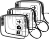 3x Trousse de toilette transparente, parfaite pour les Voir les images du produit 1