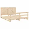 The Living Store Massivholzbett mit Kopfteil 200x200 cm Produktbild-Vorschau 3