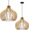 Moderne Led-Deckenhängelampe Aus Holz Produktbild-Vorschau 2