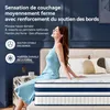 Matelas 120x200 cm, hauteur 30 cm, avec topper intégré, Voir les images du produit 8