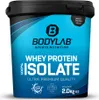 A product shot of a tub of BODYLAB Whey Protein Isolate. Produktbild-Vorschau