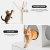 Arbre à chat avec armoire à litière Meuble pour chats en Voir les images du produit 6