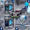 A collage of four images showing the steps to create a MrBeast Lab Mutator toy. Náhľad obrázku produktu