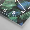 Wanduhr - Quadrat - Glasuhr - Blätter Pflanzen Exotik - Produktbild-Vorschau 5