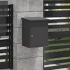 vidaXL Paketdrop-Box mit Speicher Schwarz 47,5 x 38 x 59 cm Produktbild-Vorschau 3