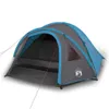 vidaXL Tente de camping dôme 4 personnes bleue étanche à Voir les images du produit 1