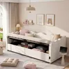 Letto imbottito Merax Daybett 90x200 cm con vano Anteprima dell’immagine prodotto 3