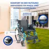 Rollstuhl Faltbar Aluminium Klappbarer Rollstuhl Leicht Produktbild-Vorschau 6