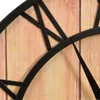 vidaXL Zegar ścienny 39 cm Brązowo-czarny MDF i żelazo Podgląd zdjęcia produktu 4