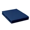 A navy blue fitted sheet is shown on a white background. Produktbild-Vorschau