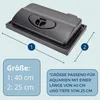 Aquarium Abdeckung 40x25 cm Schwarz Aquarium Deckel 40 Mit Produktbild-Vorschau 2