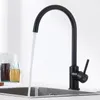 Niederdruck Küchenarmatur schwarz Edelstahl Wasserhahn Produktbild-Vorschau 3