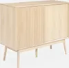 sweeek - Anrichte mit Holzdekor 115 cm - Holzfarben Produktbild-Vorschau 1