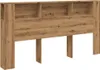 vidaXL Čelo postele s policami Artisan dub 200x18,5x102,5 Náhľad obrázku produktu 1