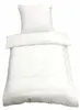 2 tlg Mikrofaser Bettwäsche 135x200 Weiß Uni Einfarbig Produktbild-Vorschau 1